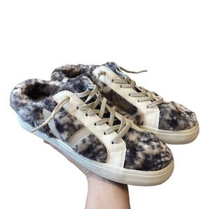 NWOT Vintage Havana Snuggle Fur Mule Mix Snake 8.5